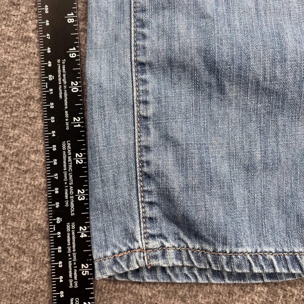 Outback Red Womens Light‎ Wash Straight Leg Blue Cotton Denim Jeans Size 4